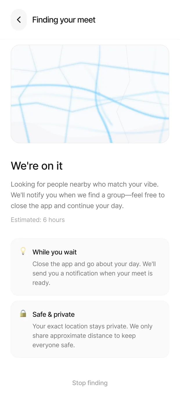 Meethushh — finding your table