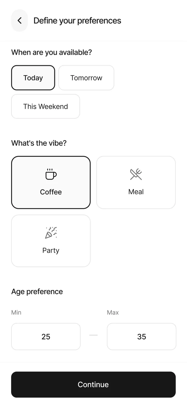 Meethushh — setting who you'll meet